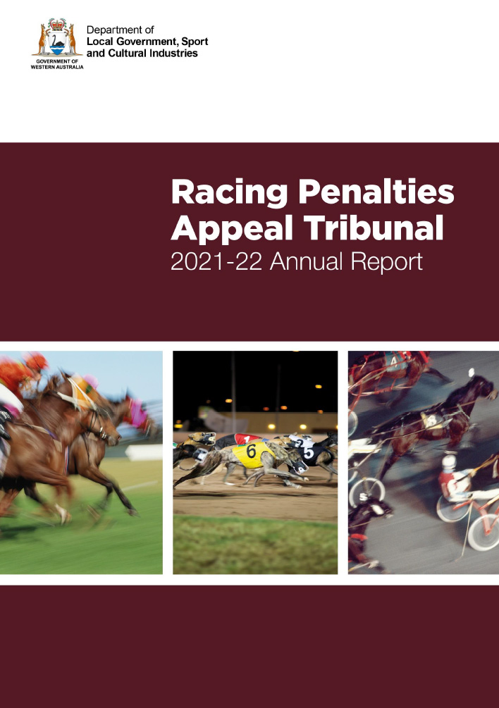 赛车罚款上诉法庭2021-22年度报告封面