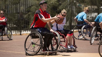 轮椅篮球运动员