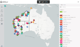 西澳大利亚文化基础设施地图网站