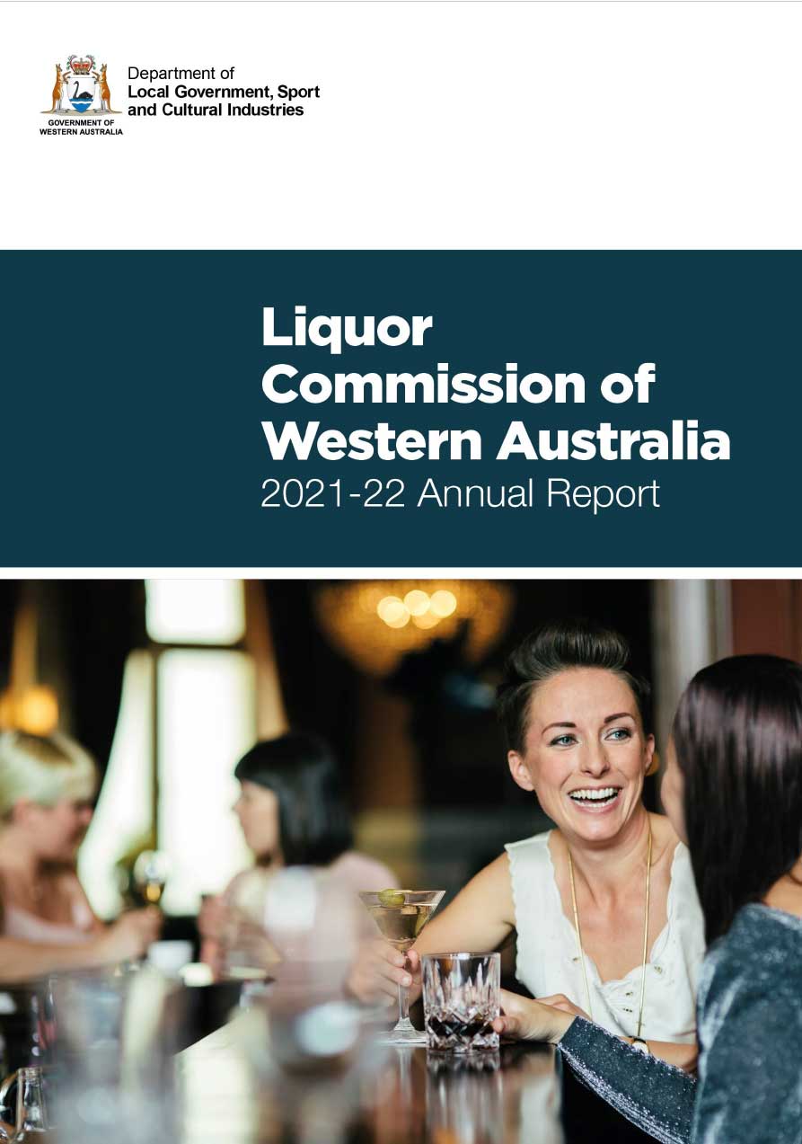 西澳大利亚酒类委员会2021-22年度报告封面