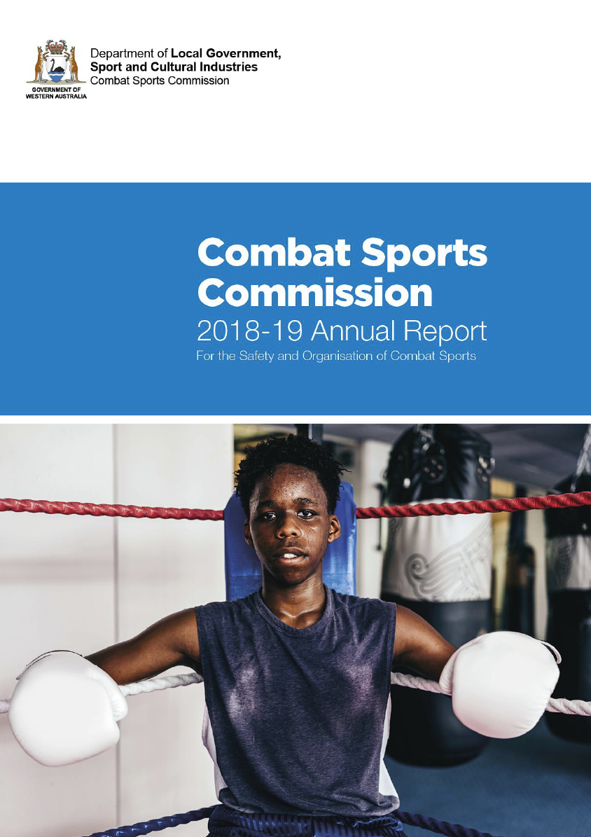 战斗体育委员会2018-19年度报告封面