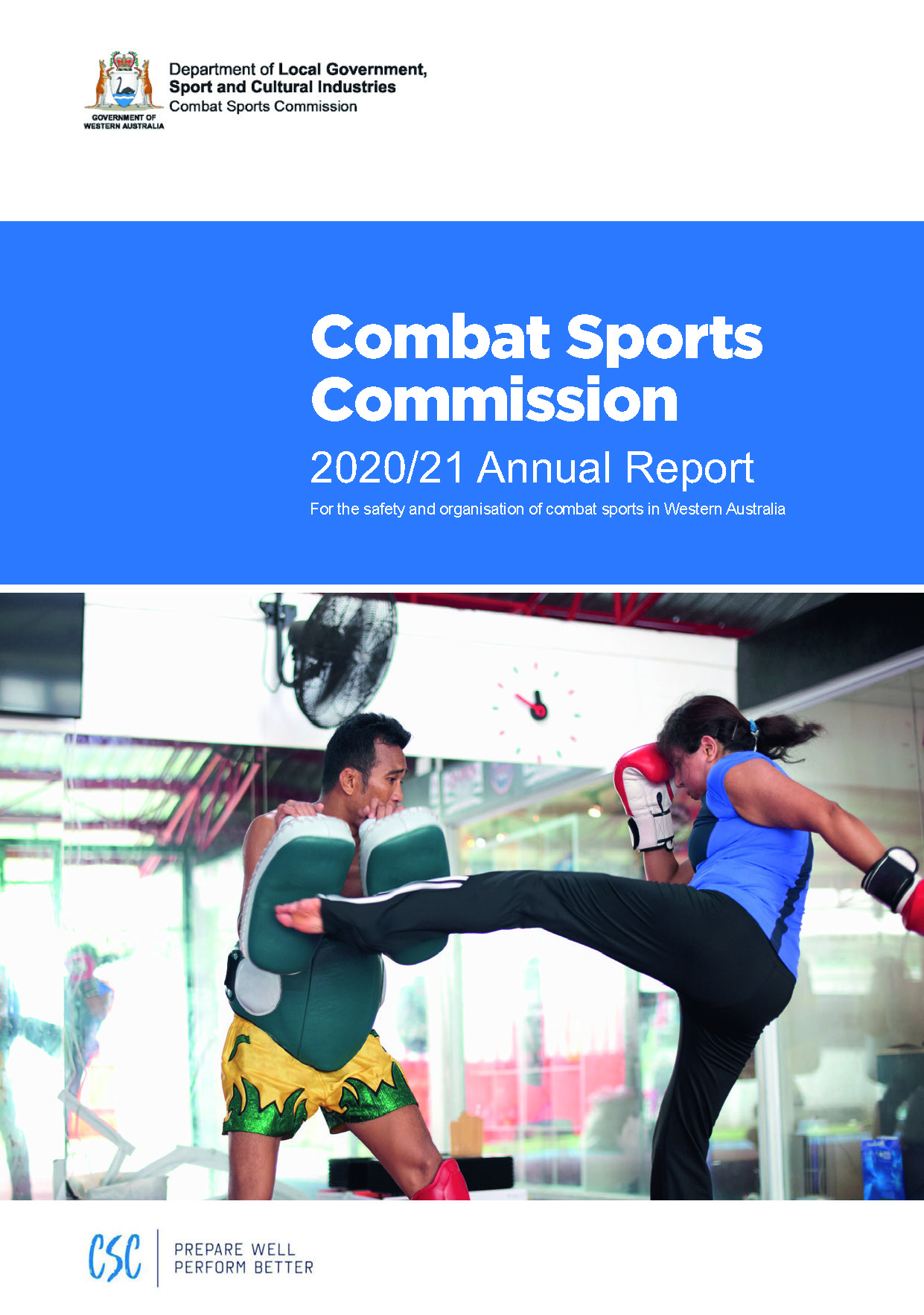 战斗体育委员会2020-21年度报告封面